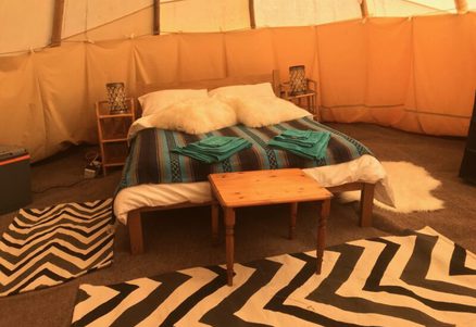 Luxury tipi for two